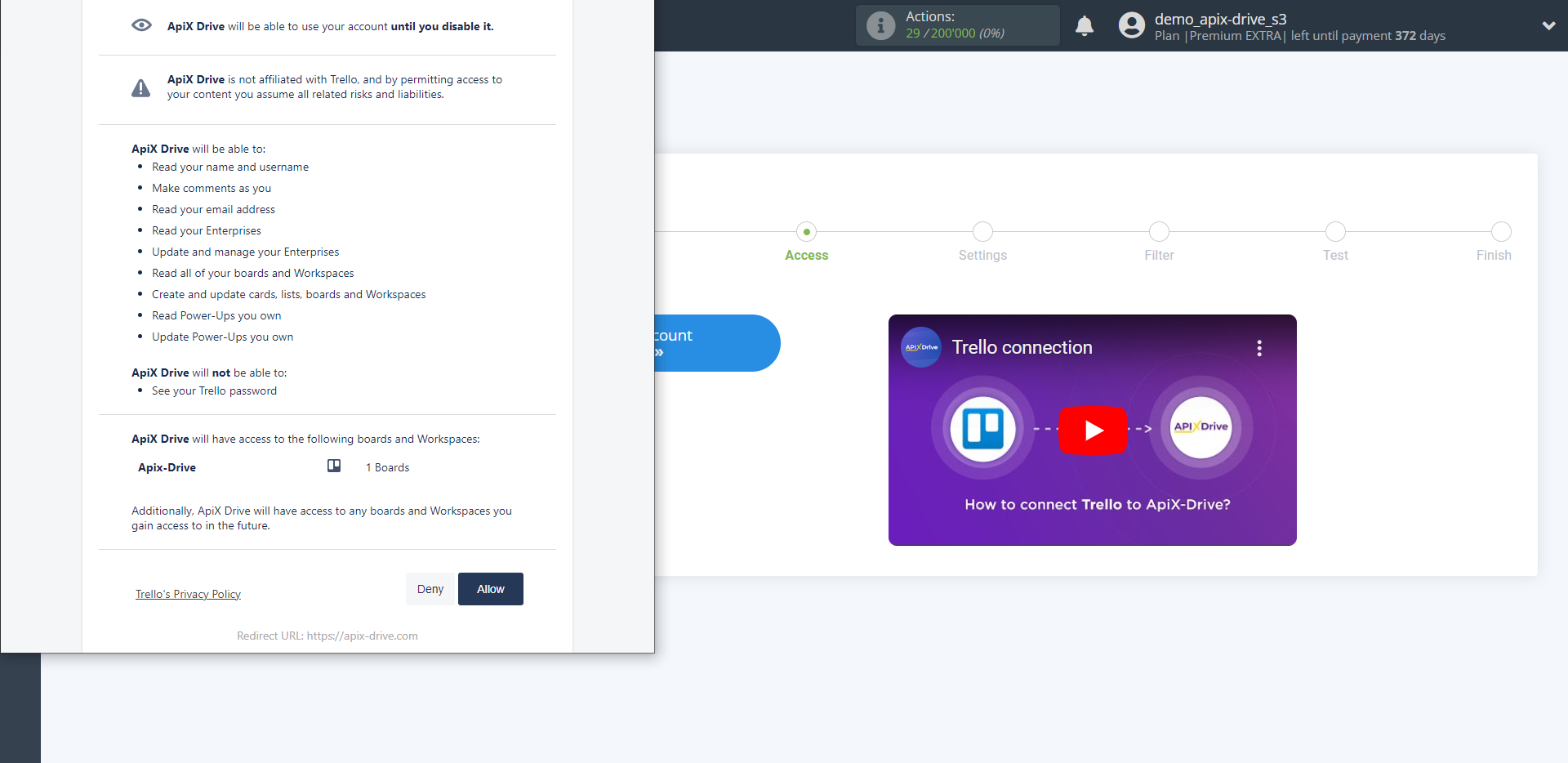 How to Connect Trello as Data Source | Permission confirmation How to Connect Trello as Data Source | Permission confirmation