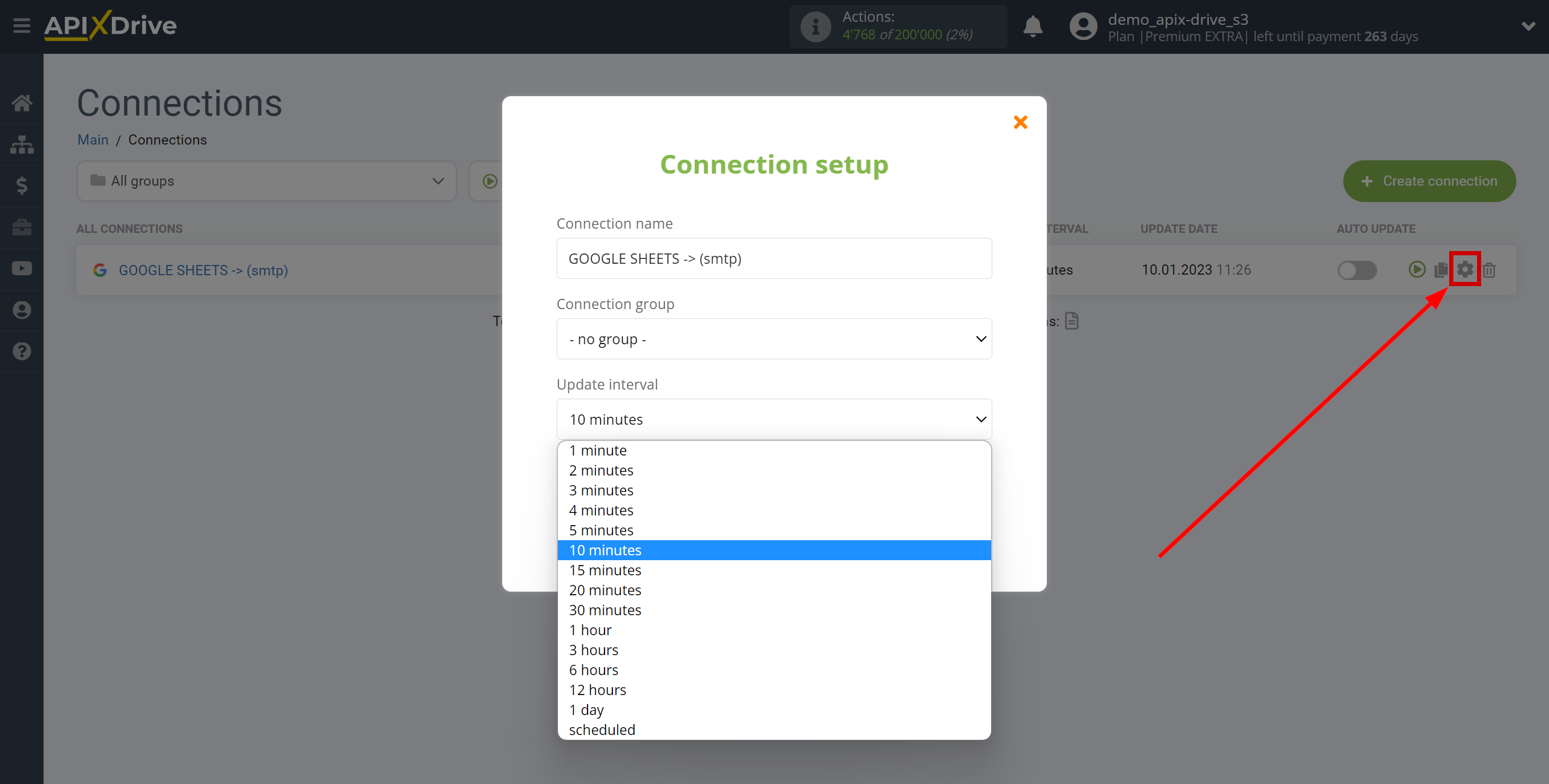 How to Connect SMTP as Data Destination | Update interval How to Connect SMTP as Data Destination | Update interval
