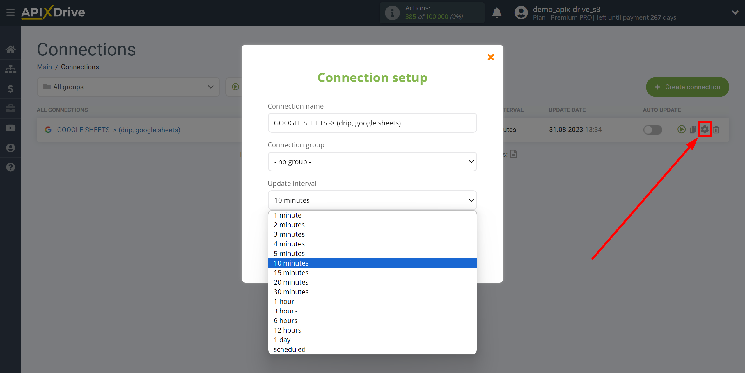 Setting up Drip Contact Search in Google Sheets | Update interval Setting up Drip Contact Search in Google Sheets | Update interval