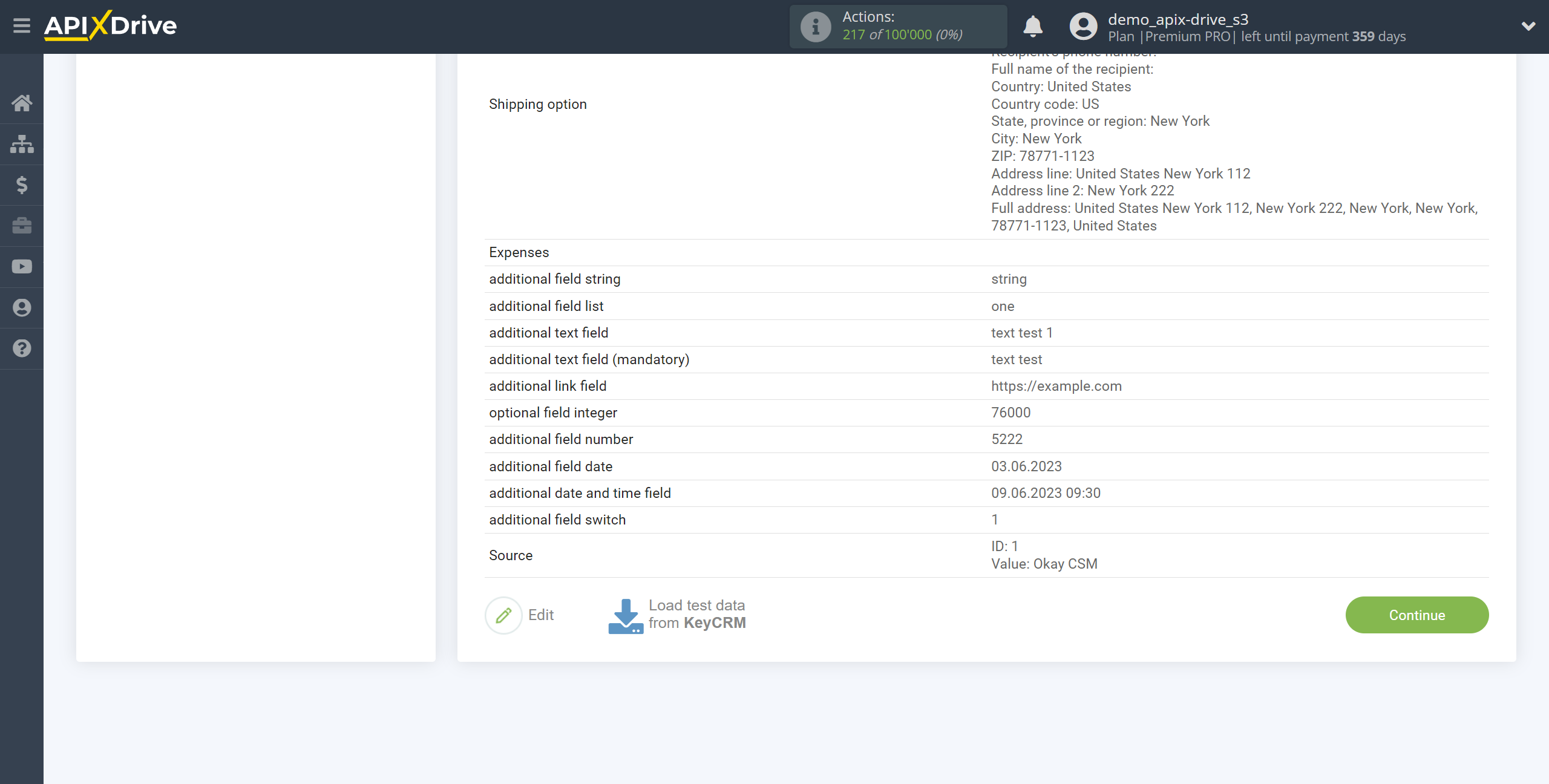 How to Connect KeyCRM as Data Source | Test data How to Connect KeyCRM as Data Source | Test data