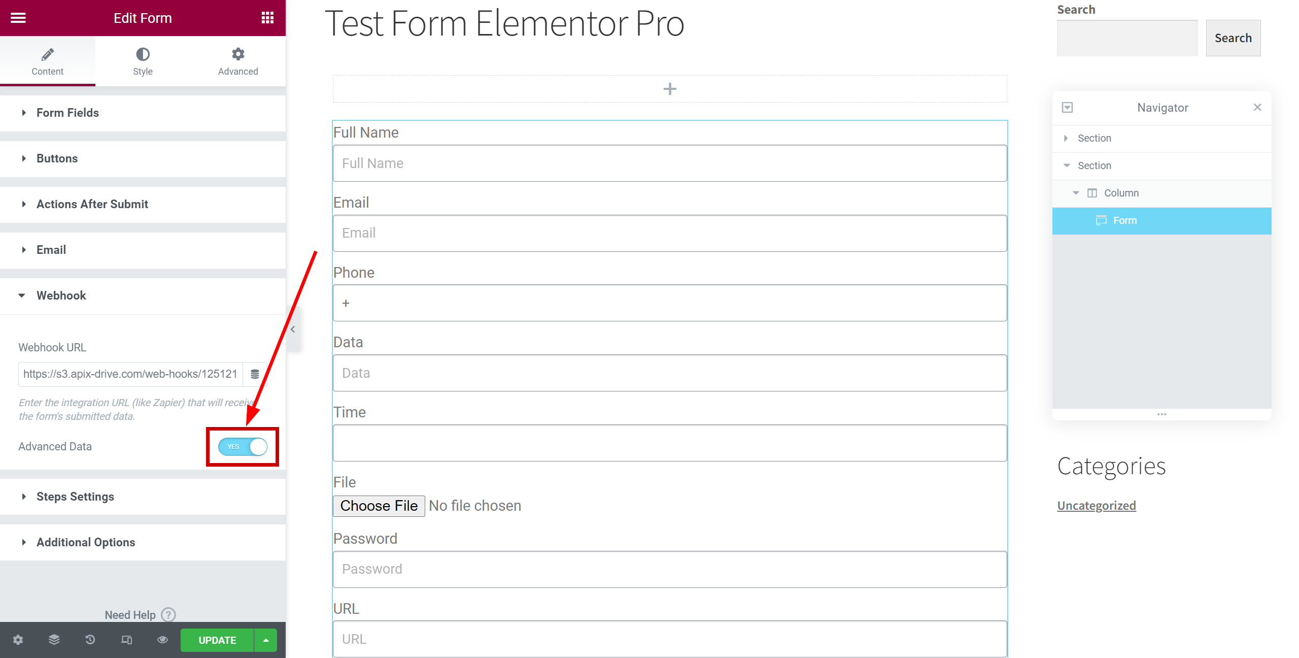 How to Connect Elementor as Data Source | Additional data to send How to Connect Elementor as Data Source | Additional data to send