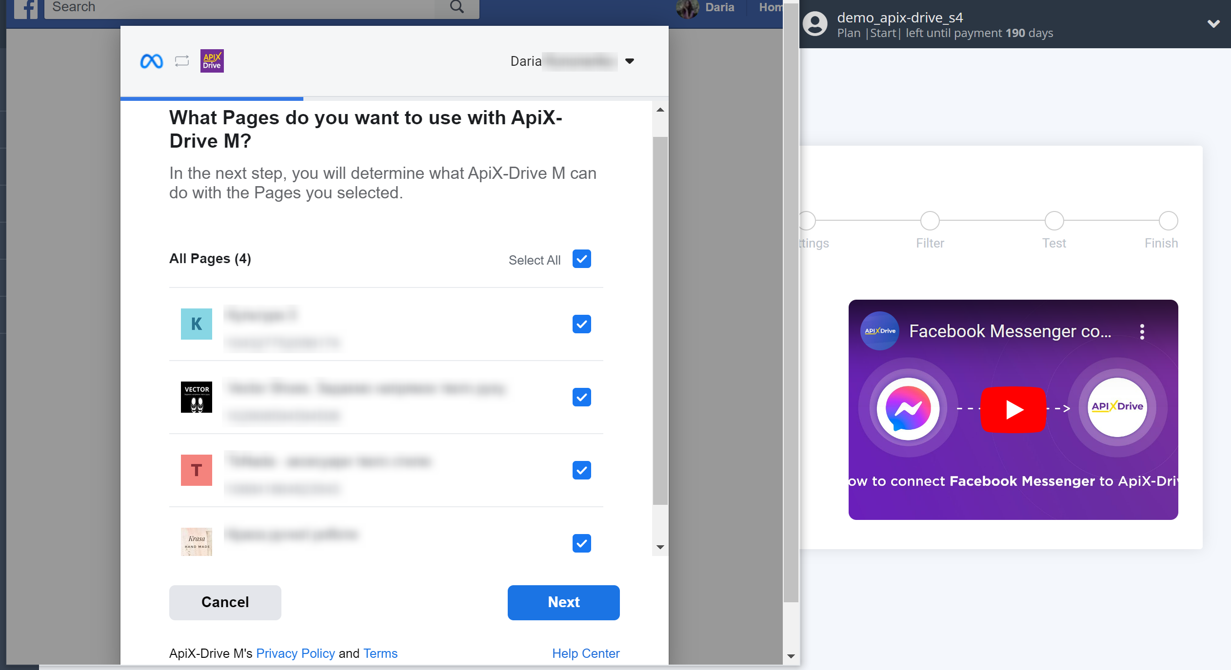 How to Connect Facebook Messenger as Data Source | Account connection How to Connect Facebook Messenger as Data Source | Account connection