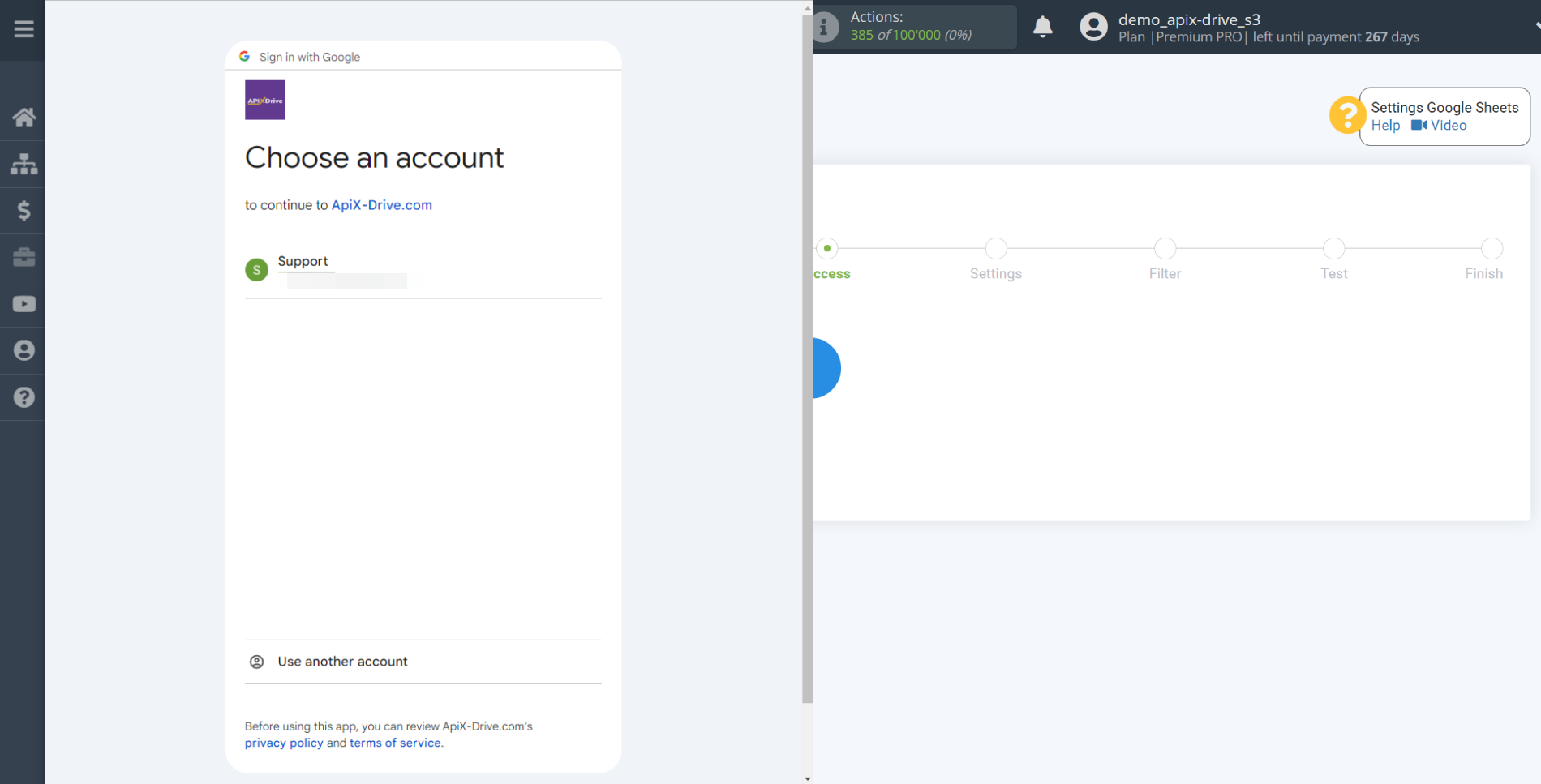 Setting up Drip Contact Search in Google Sheets | Select a Google account to connect Setting up Drip Contact Search in Google Sheets | Select a Google account to connect