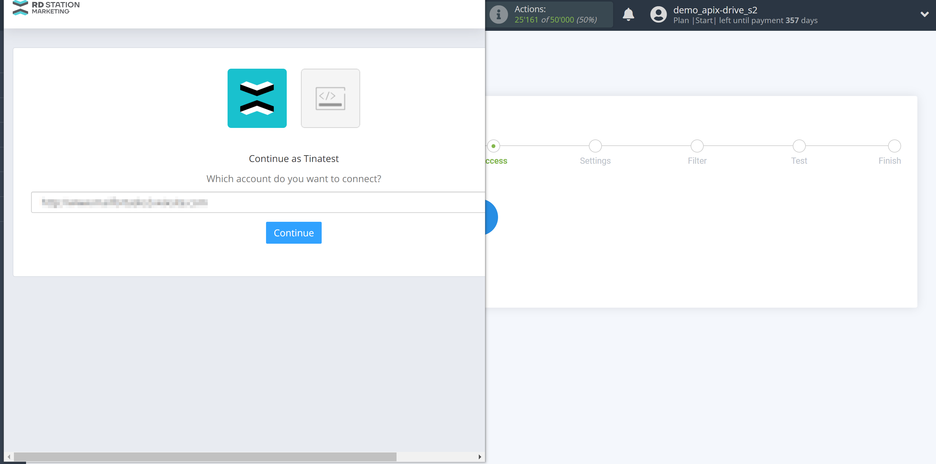 How to Connect RD Station as Data Source | Account authorization How to Connect RD Station as Data Source | Account authorization