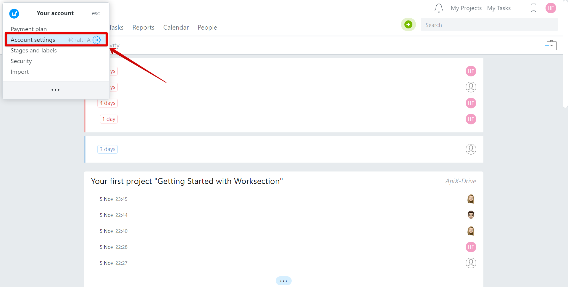 How to Connect Worksection as Data Destination | API key access How to Connect Worksection as Data Destination | API key access