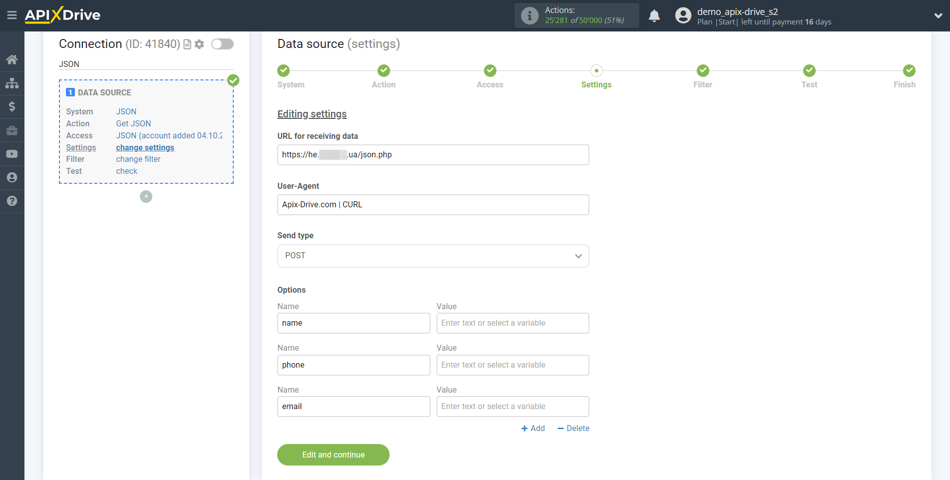 How to Connect JSON as Data Source | Settings How to Connect JSON as Data Source | Settings