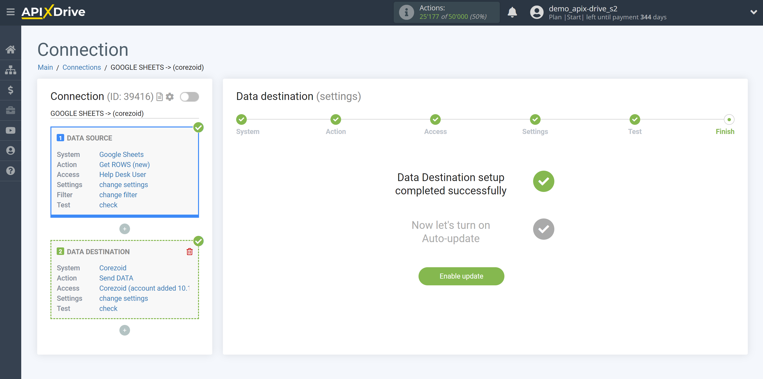 How to Connect Corezoid as Data Destination | Enable auto-update How to Connect Corezoid as Data Destination | Enable auto-update