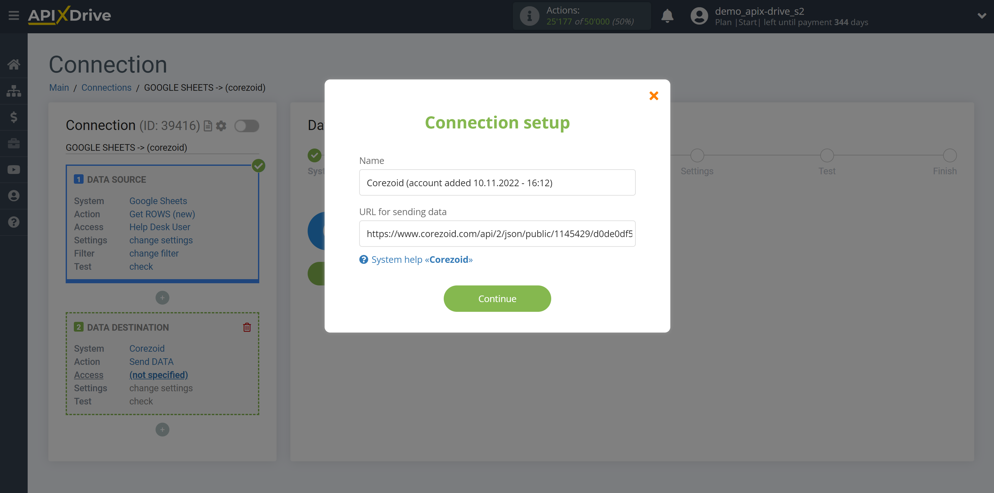 How to Connect Corezoid as Data Destination | Connection setup How to Connect Corezoid as Data Destination | Connection setup