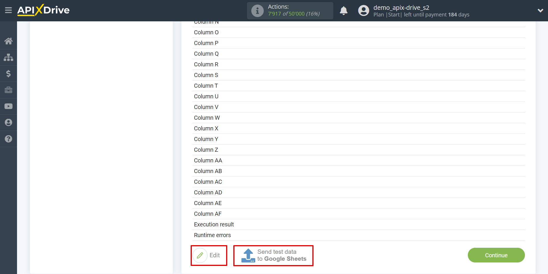 Setting up an Google Sheets to Update rows | Test data Setting up an Google Sheets to Update rows | Test data