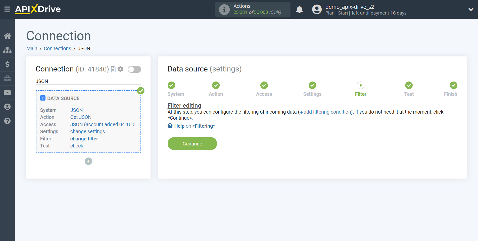 How to Connect JSON as Data Source | Data filter How to Connect JSON as Data Source | Data filter