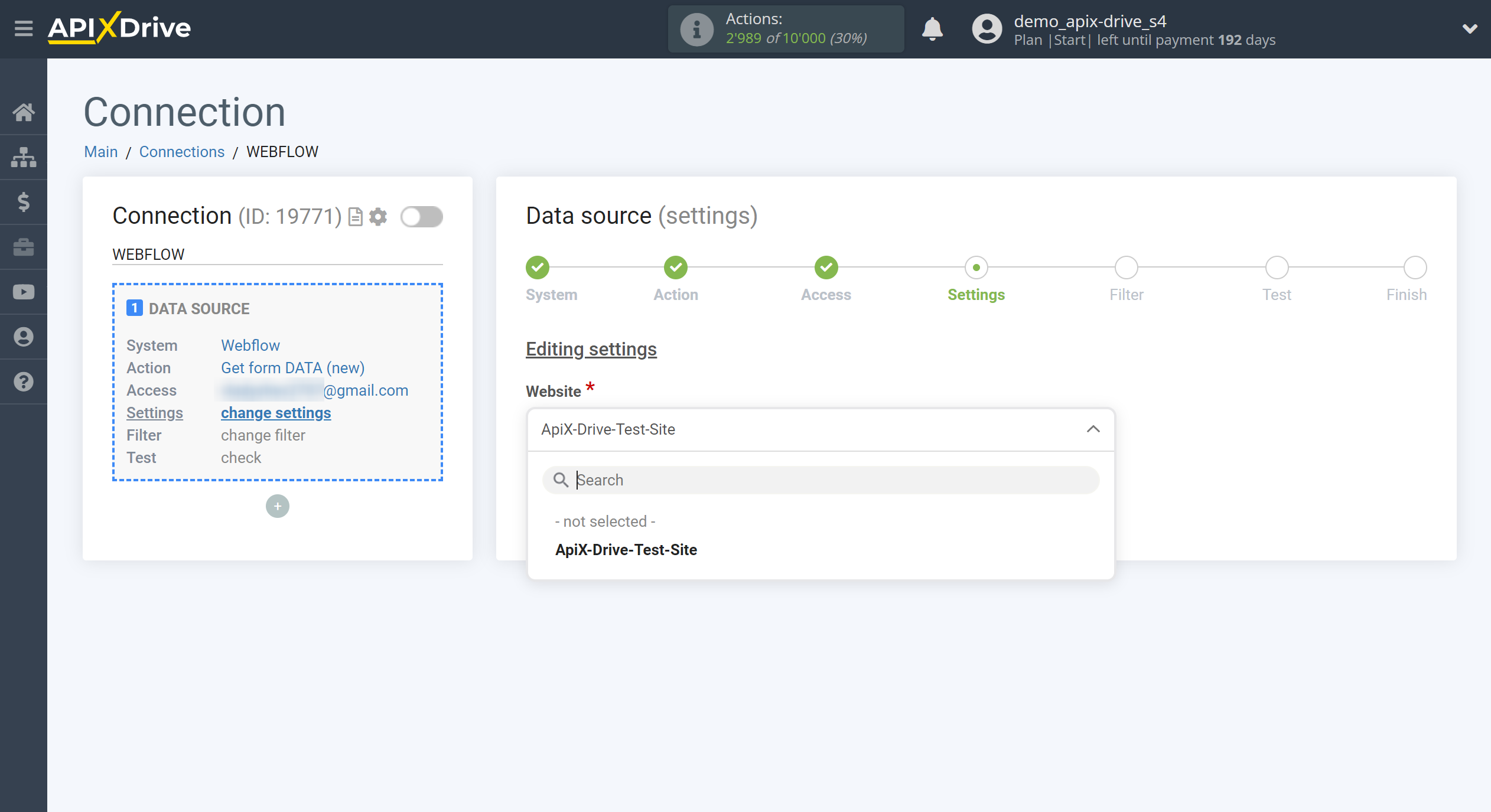 How to Connect Webflow as Data Source | Editing settings How to Connect Webflow as Data Source | Editing settings