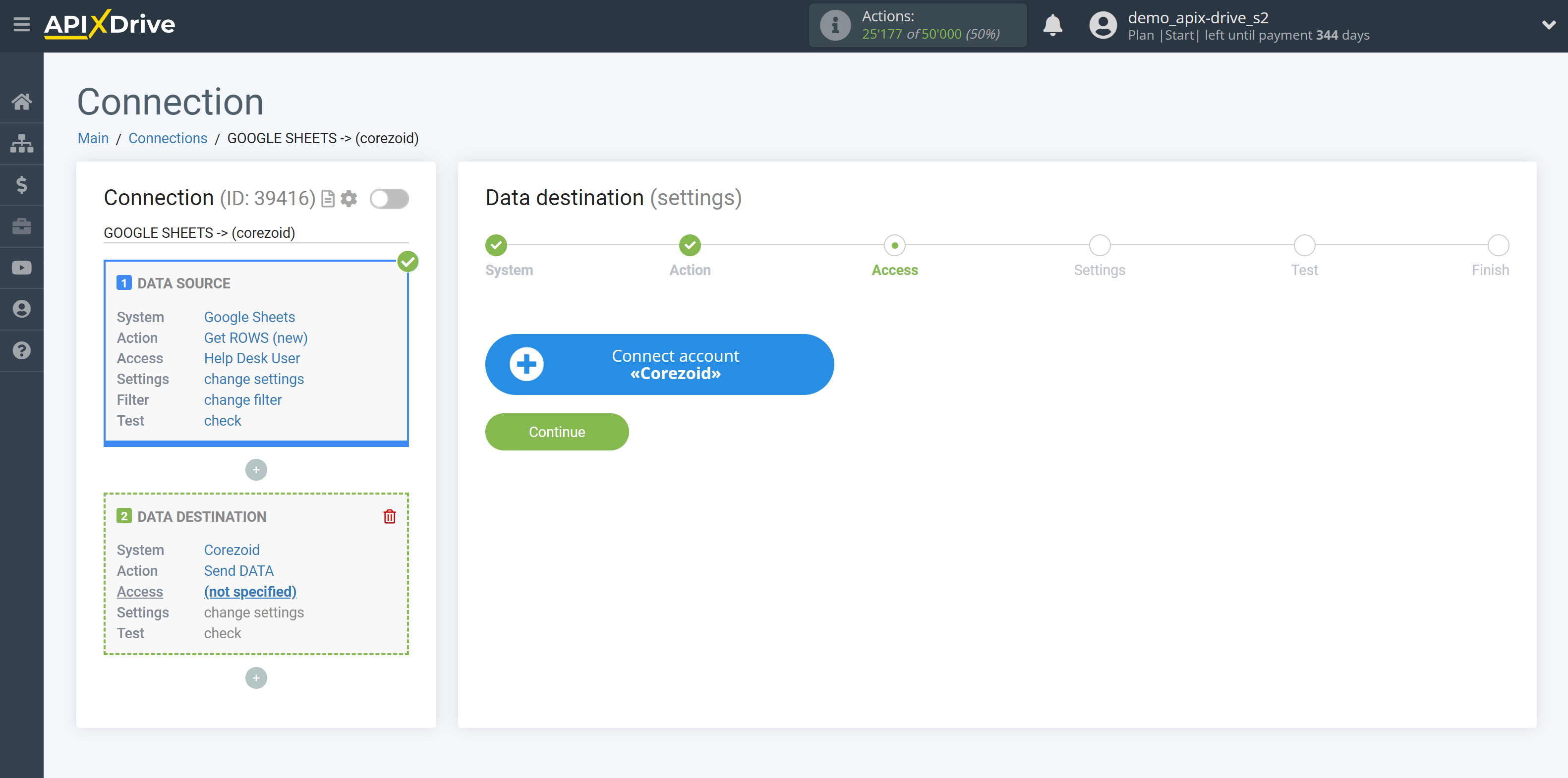 How to Connect Corezoid as Data Destination | Account Connections How to Connect Corezoid as Data Destination | Account Connections