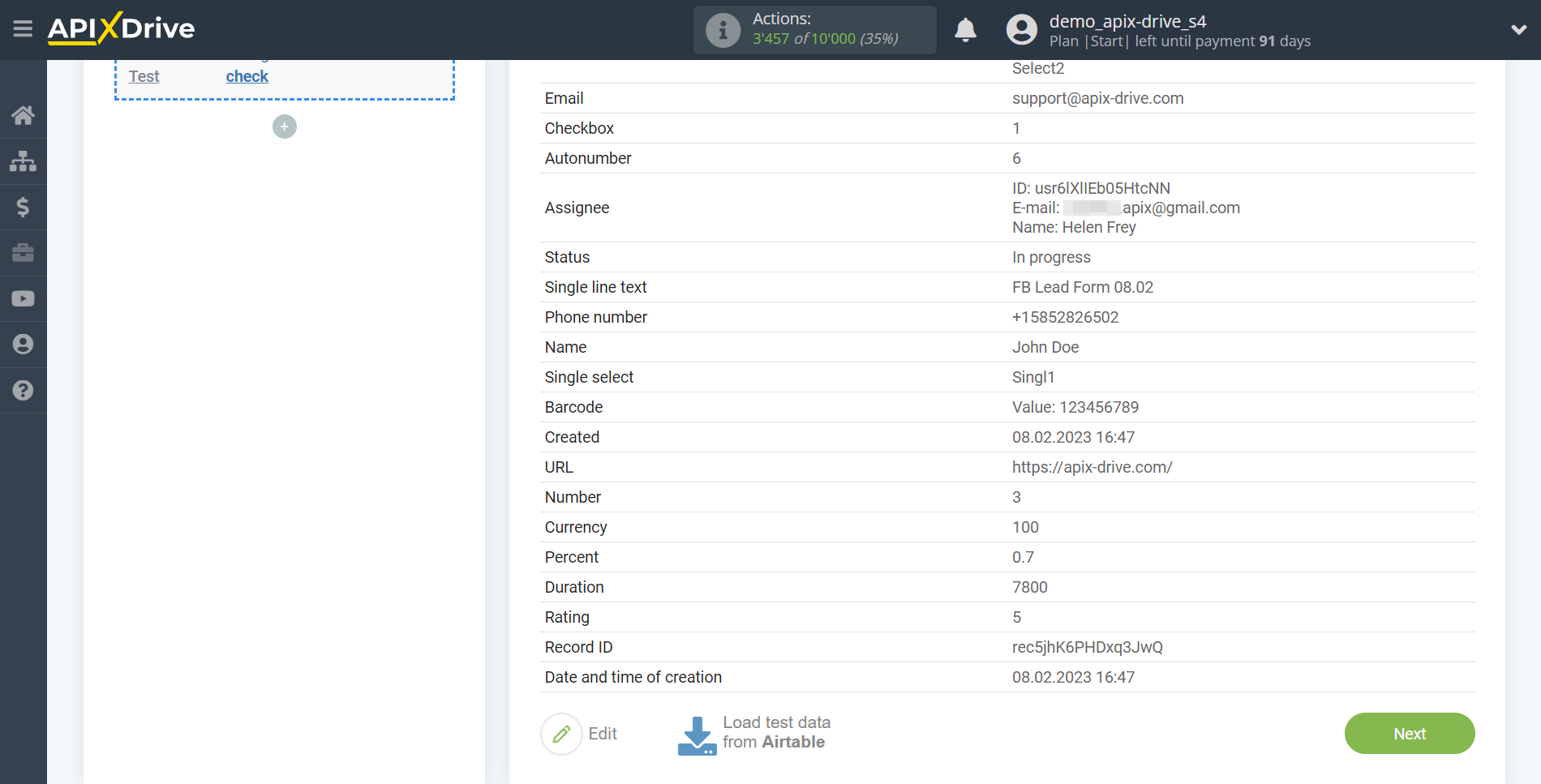 How to Connect AirTable as Data Source | Test data How to Connect AirTable as Data Source | Test data