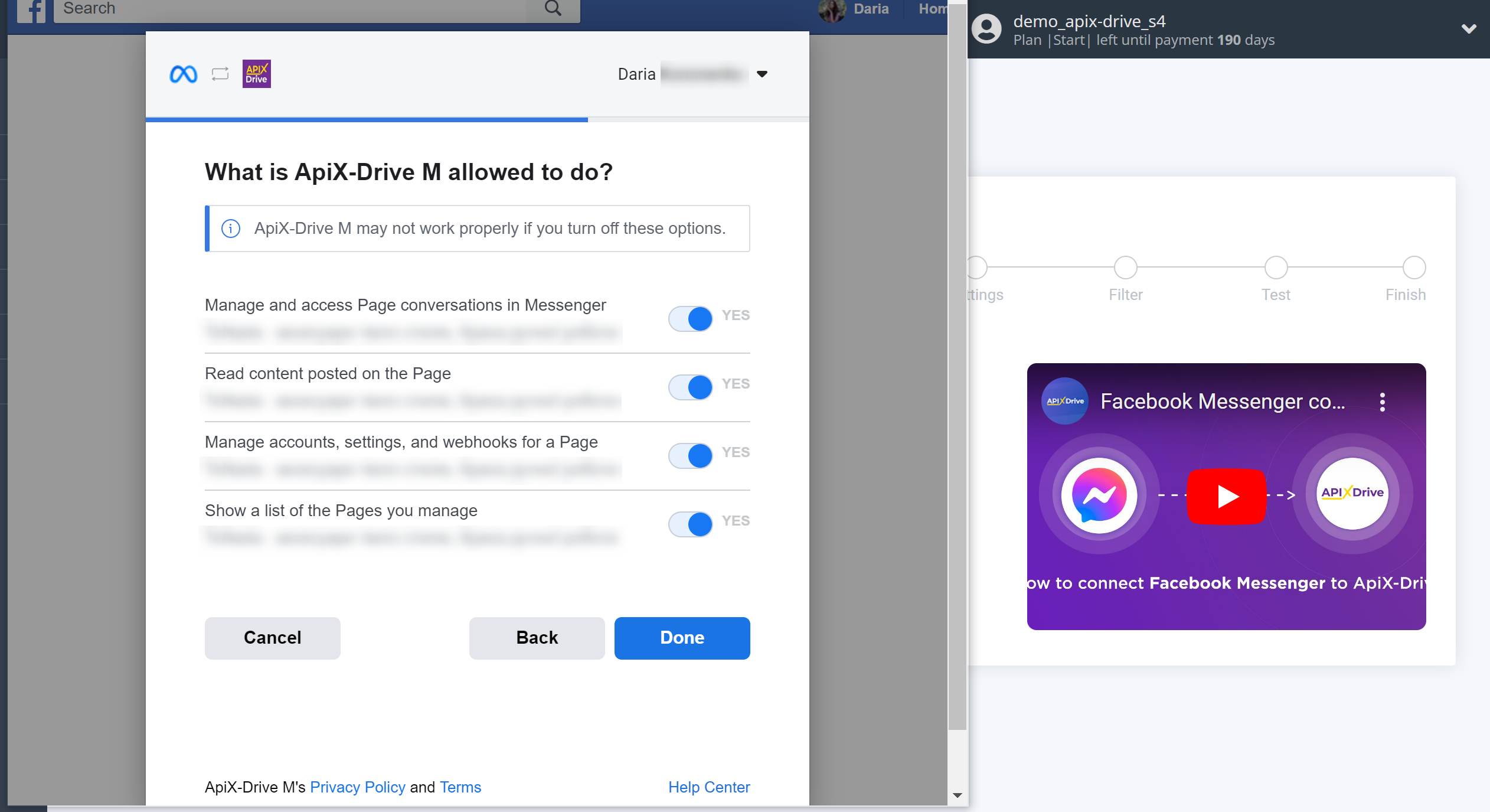 How to Connect Facebook Messenger as Data Source | Account connection How to Connect Facebook Messenger as Data Source | Account connection