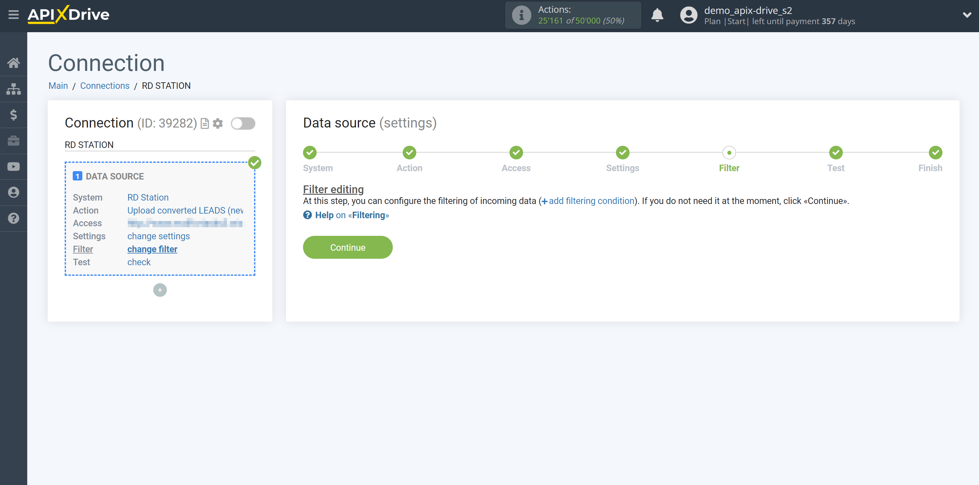 How to Connect RD Station as Data Source | Data Filter How to Connect RD Station as Data Source | Data Filter